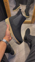 Suede Chelsea Boots In Black
